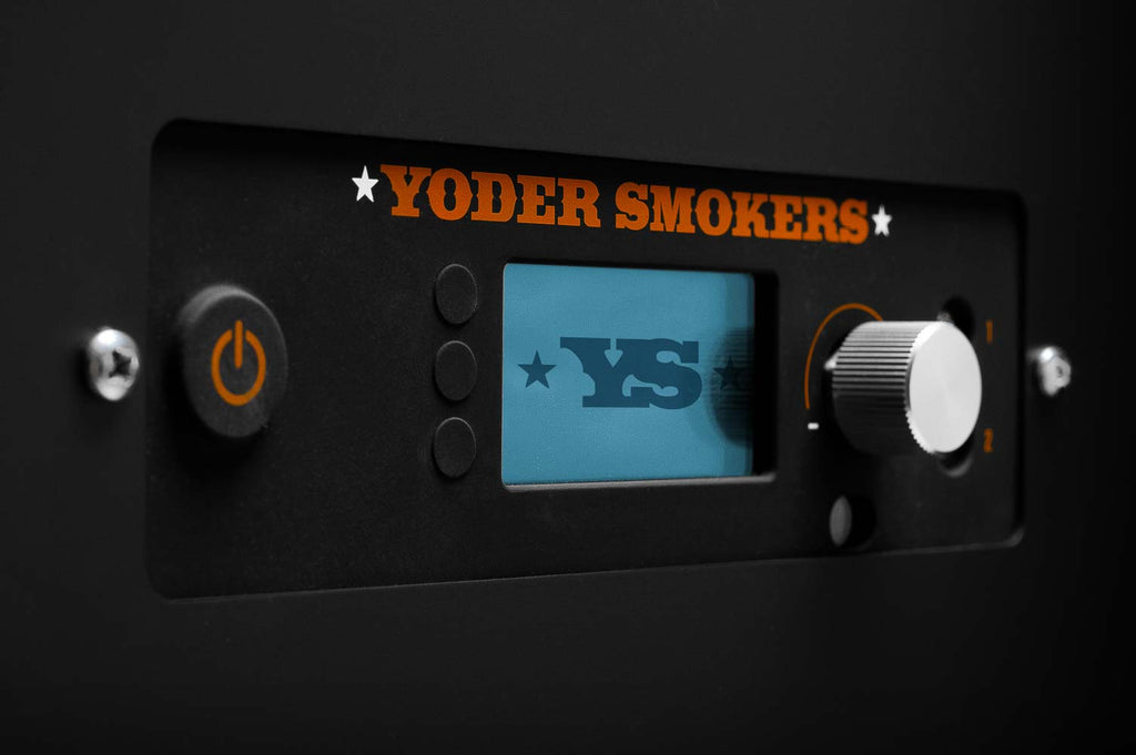 Yoder Smokers YS480s Pellet Grill (Standard Cart) w/ T-Stat Door Kit