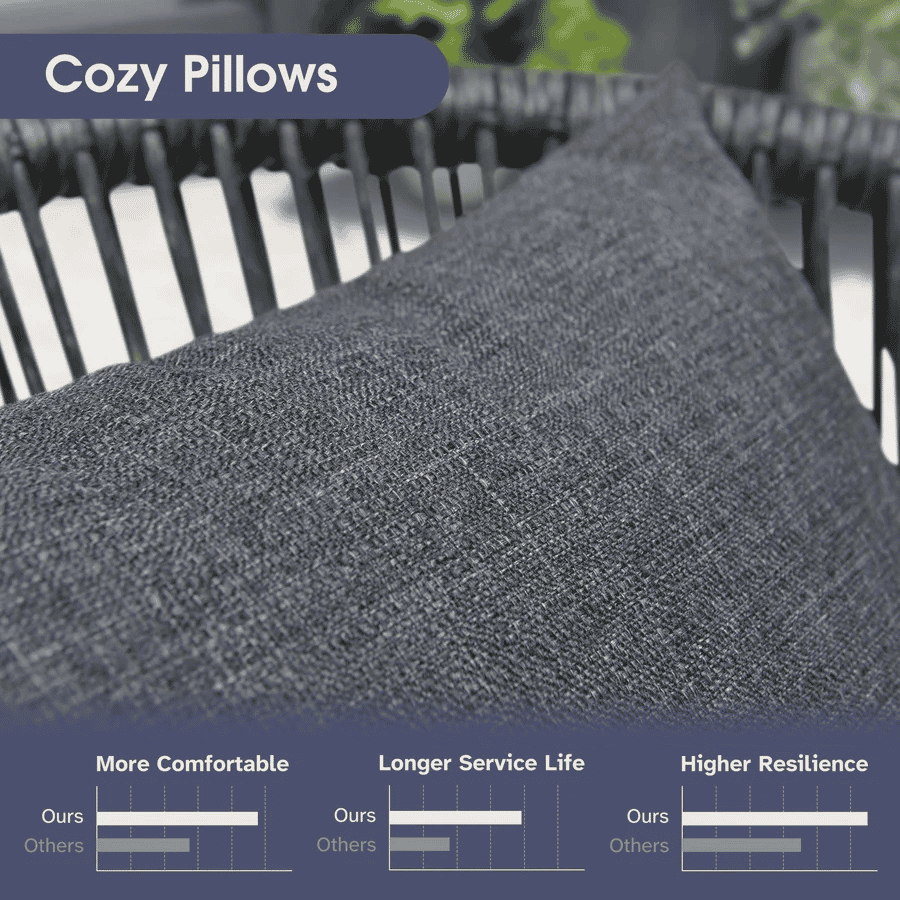 PURPLE LEAF Patio Table and Umbrella Set, 10×13 ft Grey Pole Cantilever Outdoor Umbrella with Base