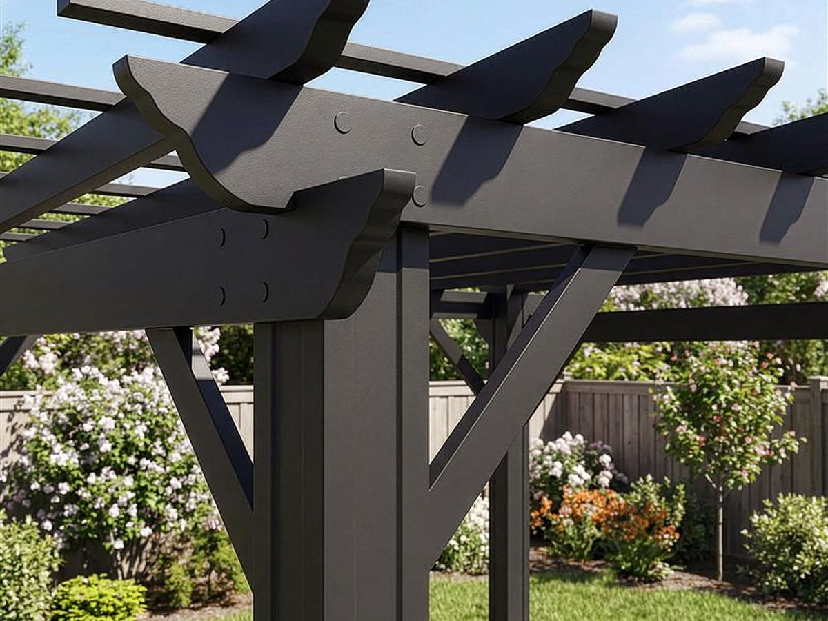 Stratford | Pergola en acier 14x12 – noire