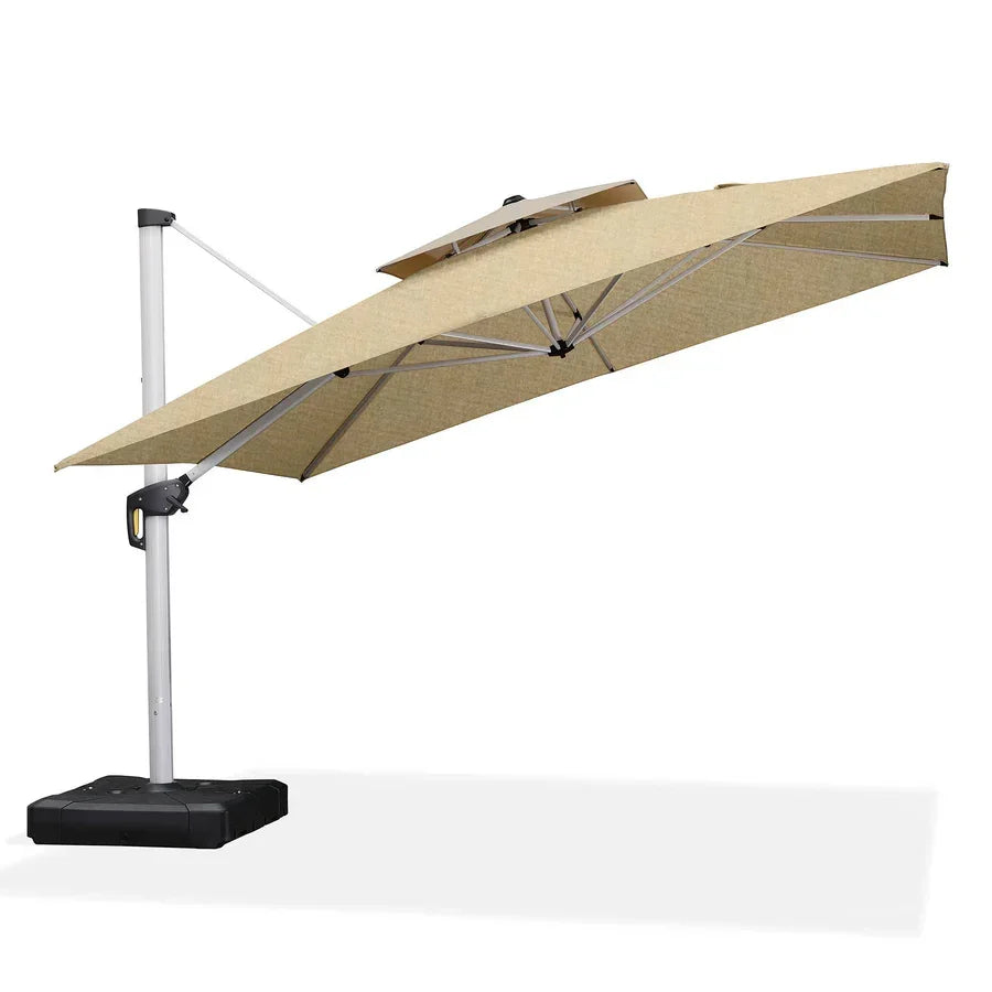 PURPLE LEAF – Parasol de terrasse Premium Classic SUNBRELLA déporté