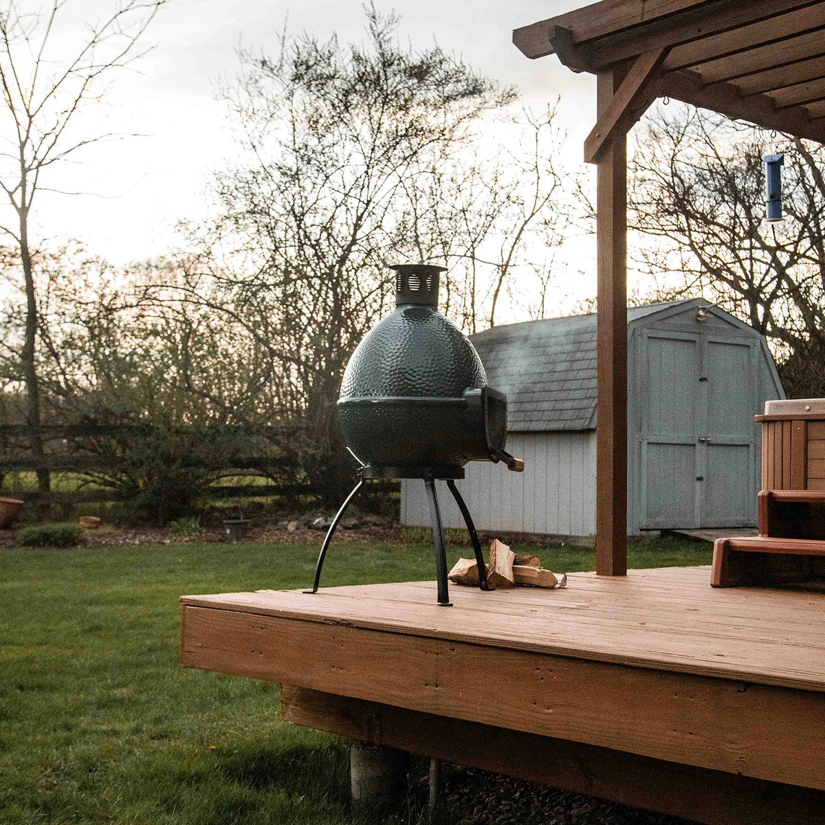 Big Green Egg Chiminea
