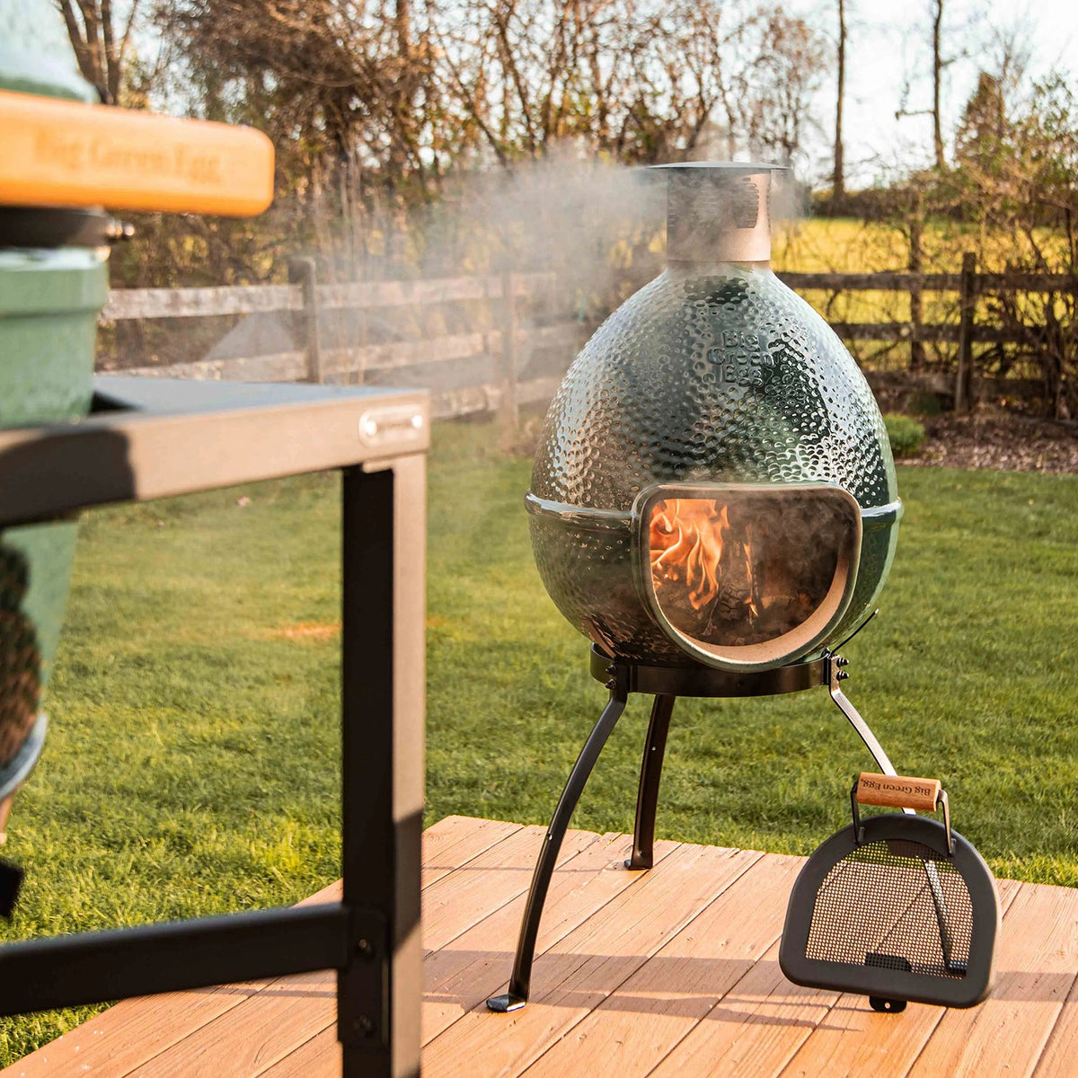 Big Green Egg Chiminea