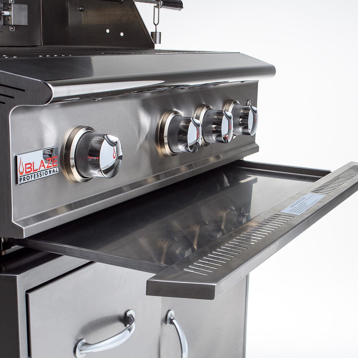 Blaze PRO 34" 3-Burner Built-In Gas Grill w/ Grill Cart - BLZ-3PRO + BLZ-3PRO-CART