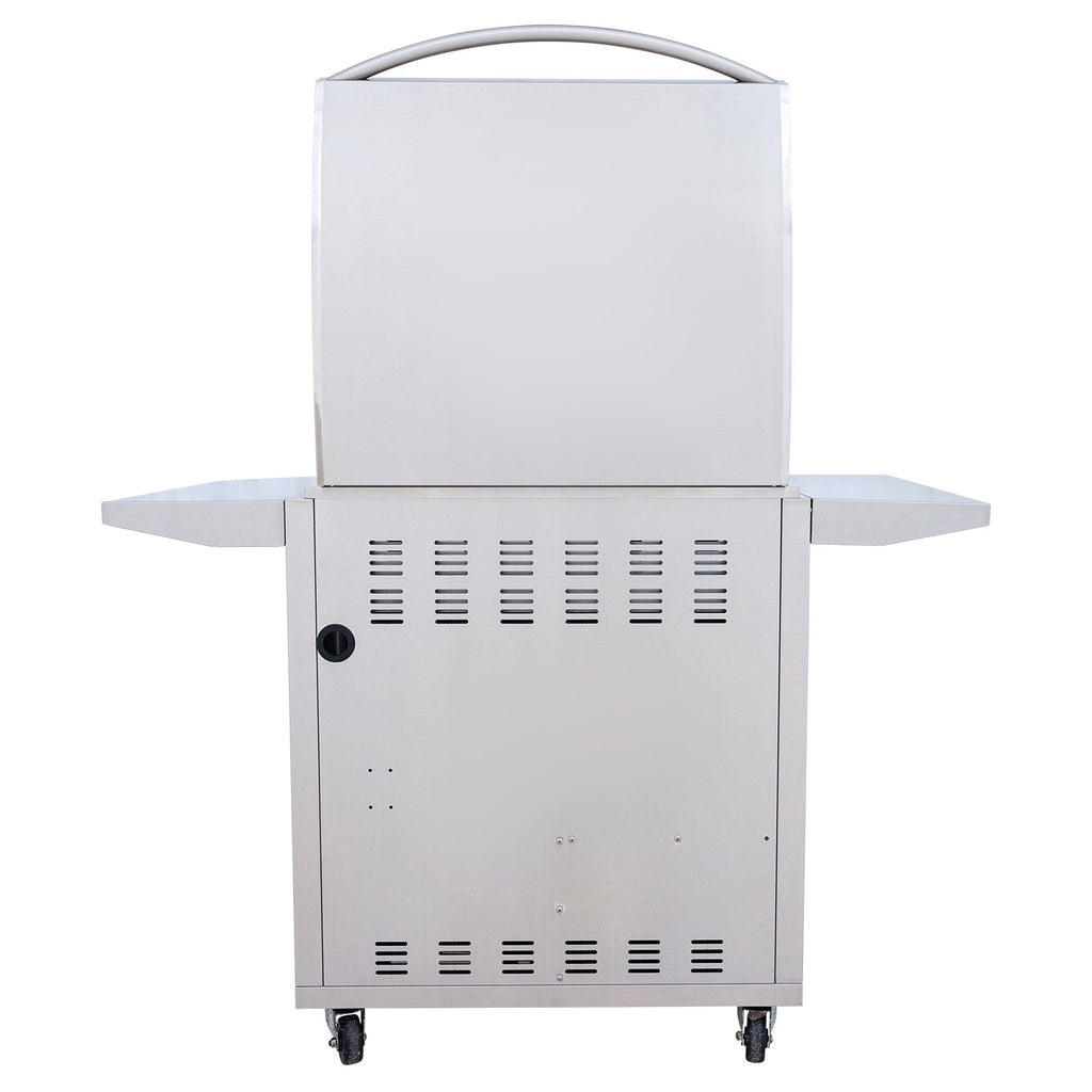 Blaze 30" LTE PLUS 2-Burner Built-In Gas Griddle w/ Grill Cart - BLZ-GRIDDLE-LTE3 + BLZ-GRIDDLE-CART-SC2