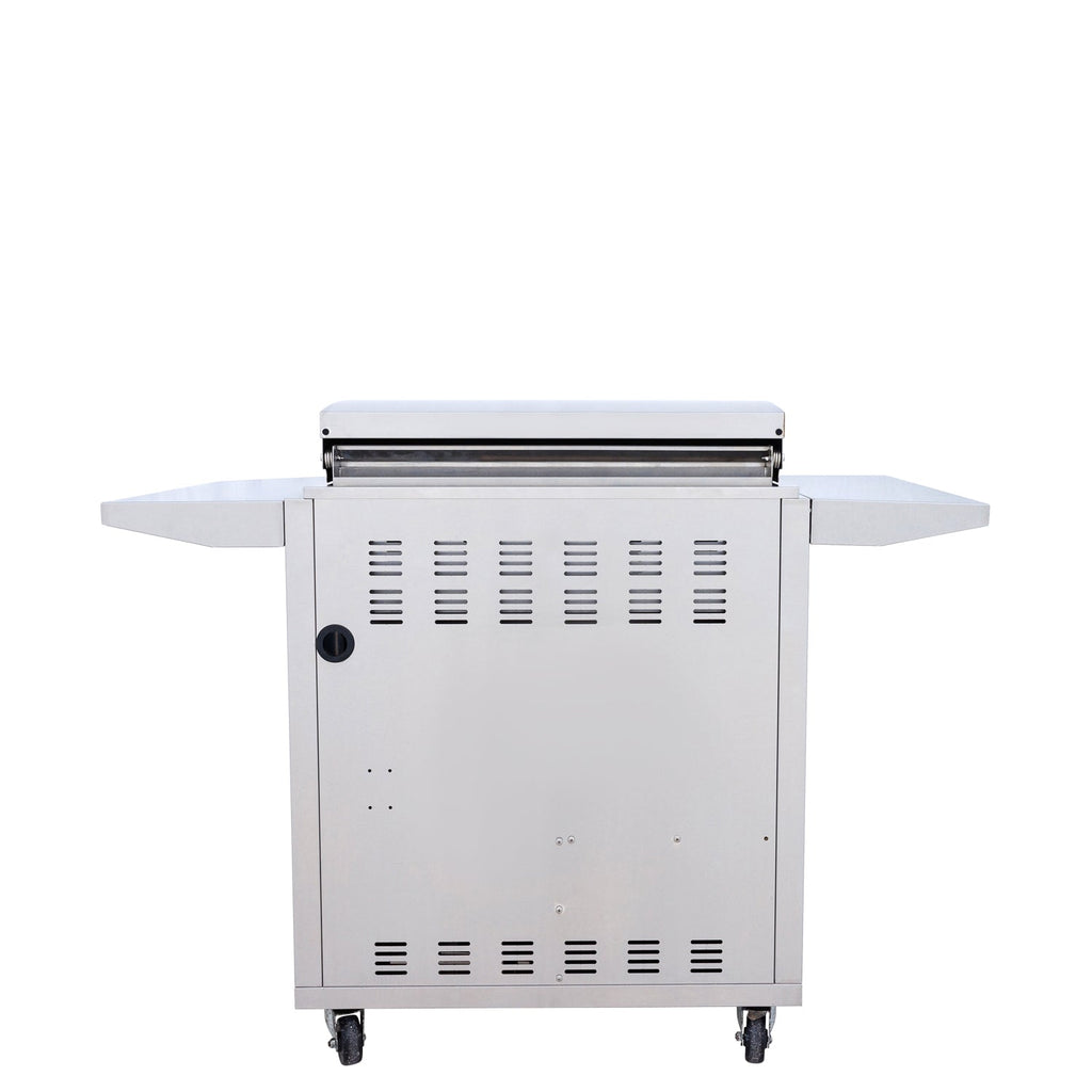 Blaze 30" LTE PLUS 2-Burner Built-In Gas Griddle w/ Grill Cart - BLZ-GRIDDLE-LTE3 + BLZ-GRIDDLE-CART-SC2