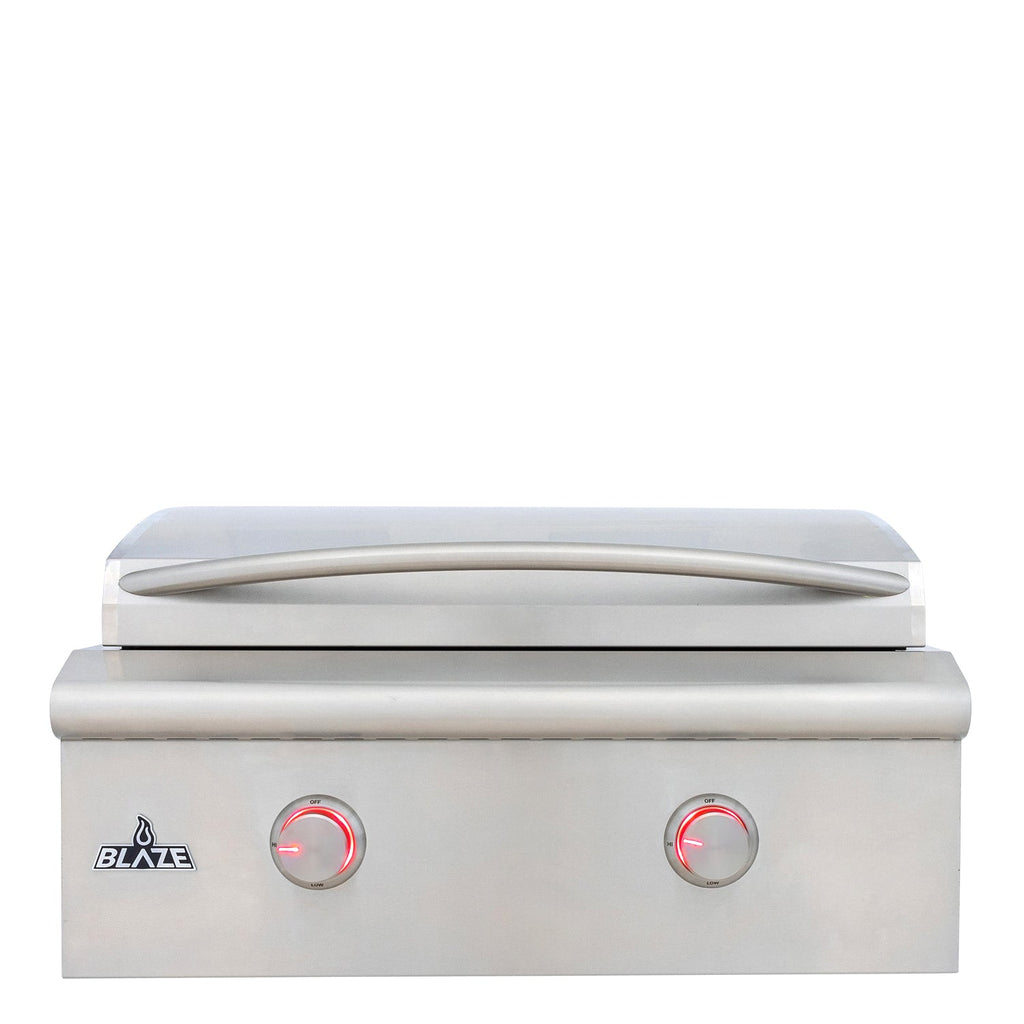 Blaze 30" LTE PLUS 2-Burner Built-In Gas Griddle - BLZ-GRIDDLE-LTE3