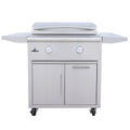 Blaze 30" LTE PLUS 2-Burner Built-In Gas Griddle w/ Grill Cart - BLZ-GRIDDLE-LTE3 + BLZ-GRIDDLE-CART-SC2