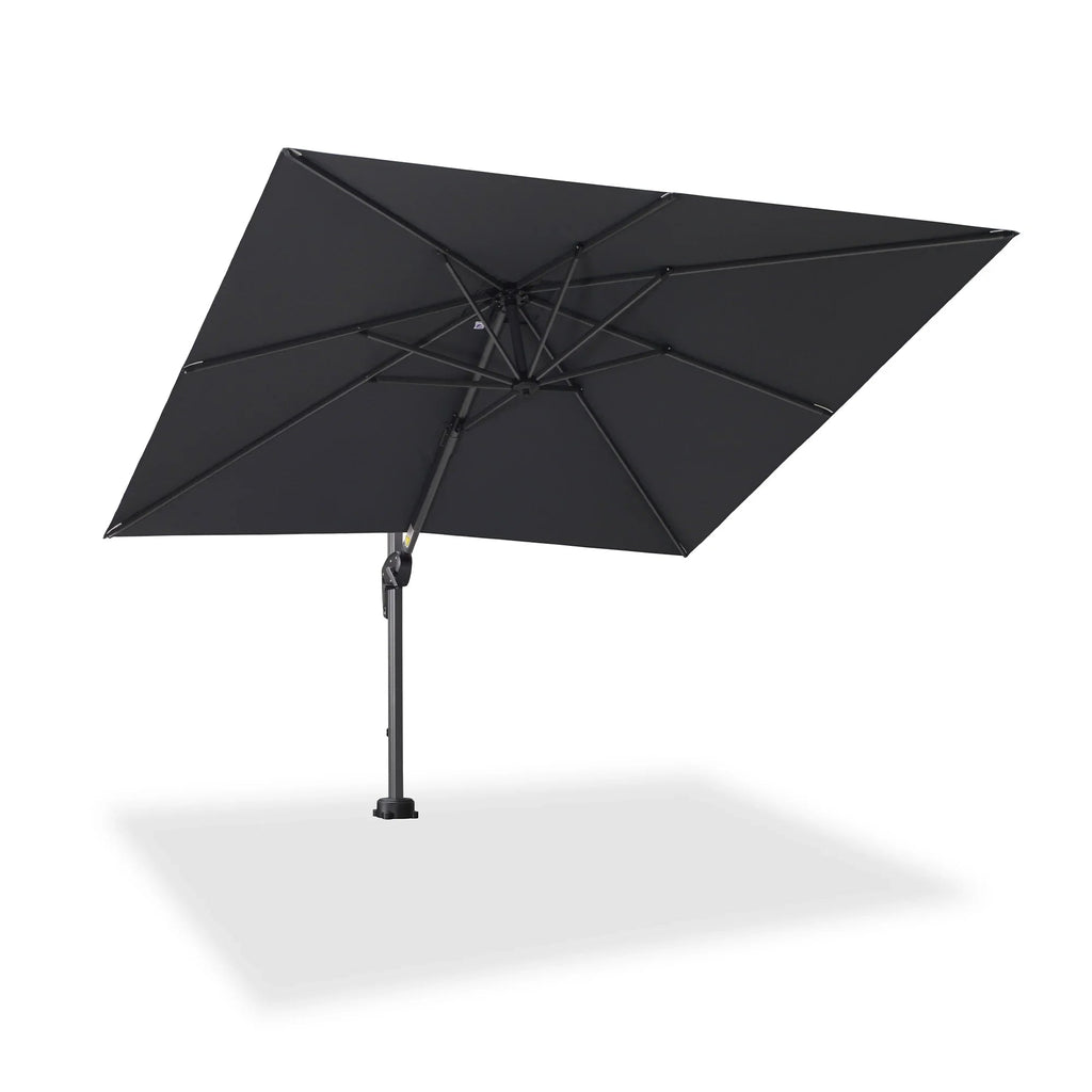 PURPLE LEAF Pool Umbrella Outdoor Cantilever Umbrella with In-ground Base