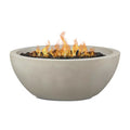 Jensen Co, Pompton 42 In. round Concrete Composite Propane Fire Pit in Fog with Vinyl Cover