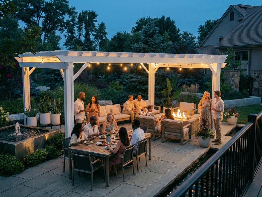 Stratford | Pergola en acier 14x12 – noire