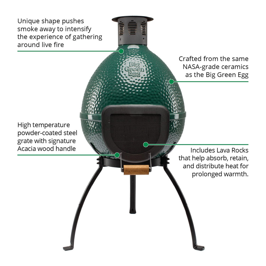 Big Green Egg Chiminea