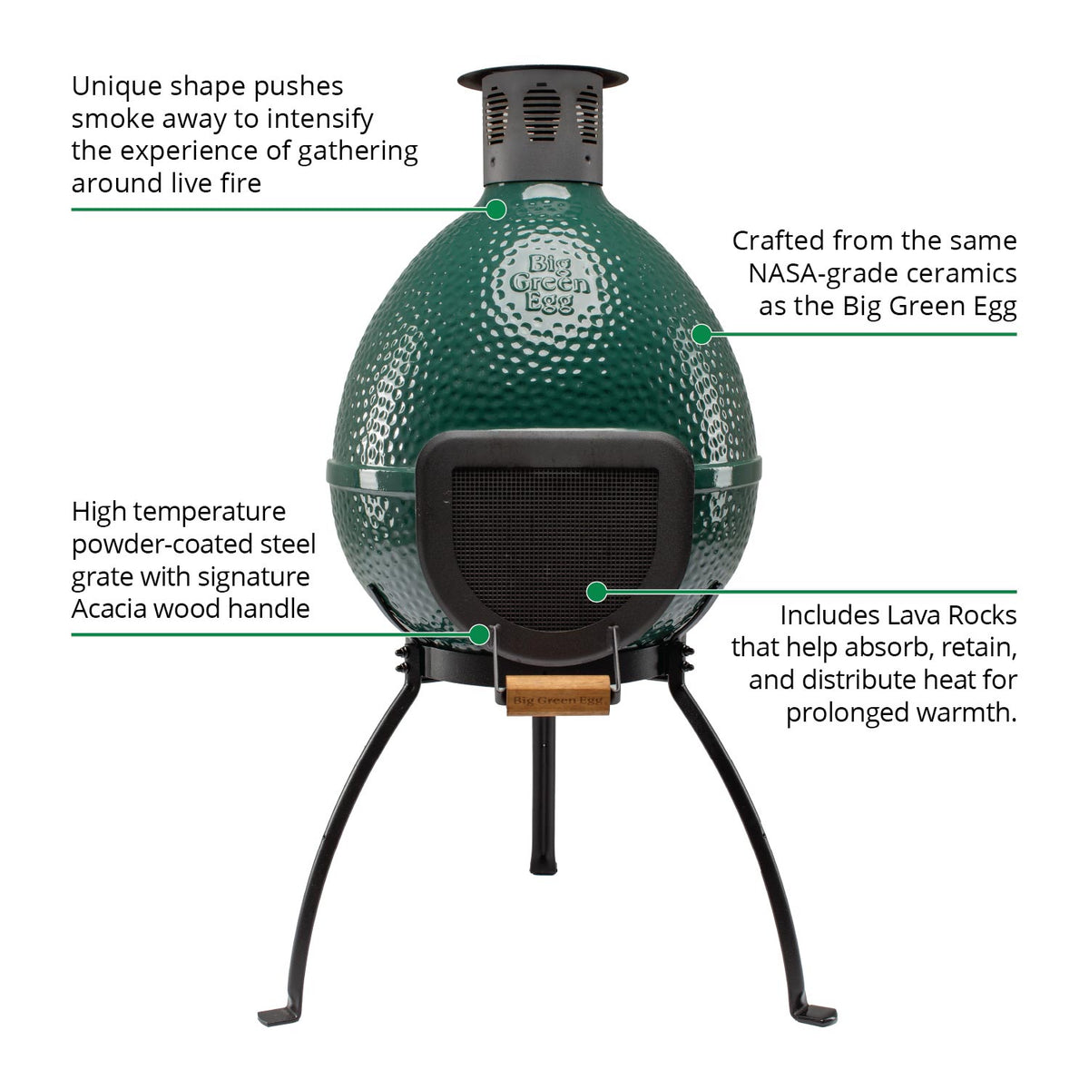 Big Green Egg Chiminea