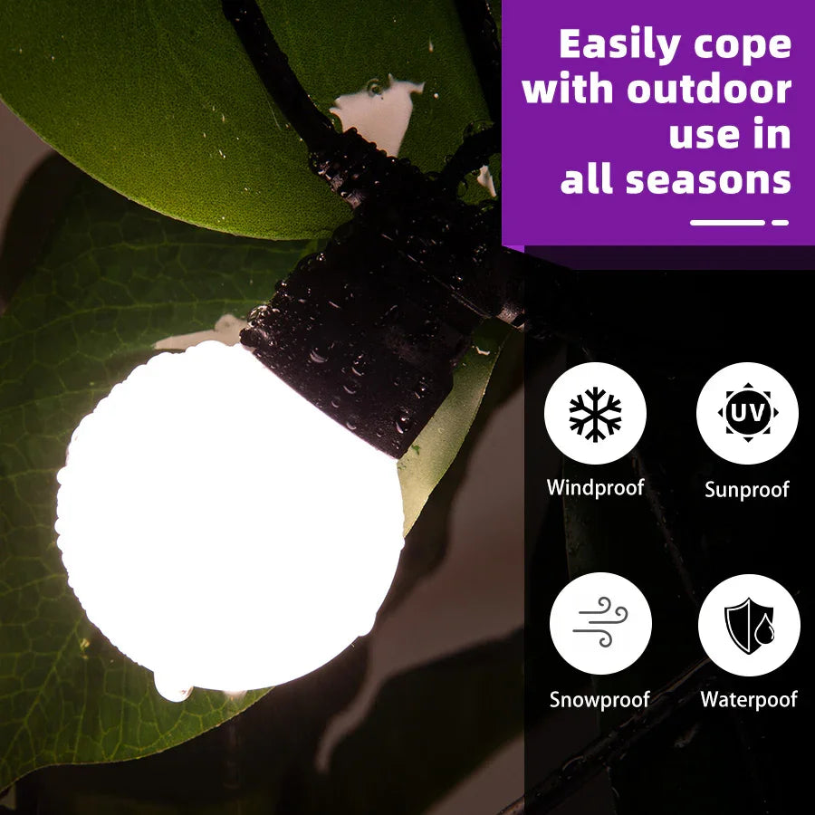PURPLE LEAF Grey Hardtop Gazebo with Heavy Duty Galvanized Steel Double Roof with String Lights-milky