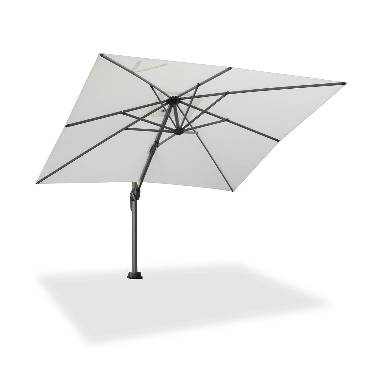 PURPLE LEAF Pool Umbrella Outdoor Cantilever Umbrella with In-ground Base