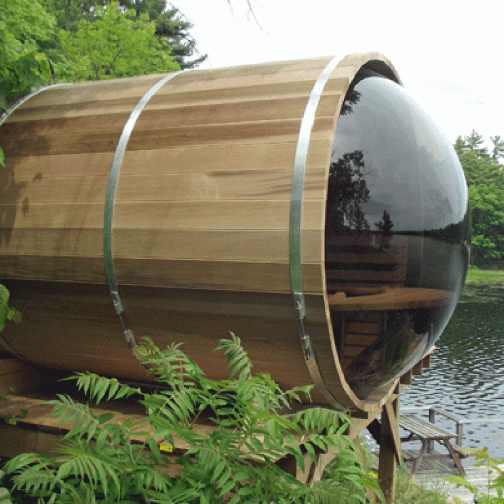 Saunas tonneau en cèdre à vue panoramique