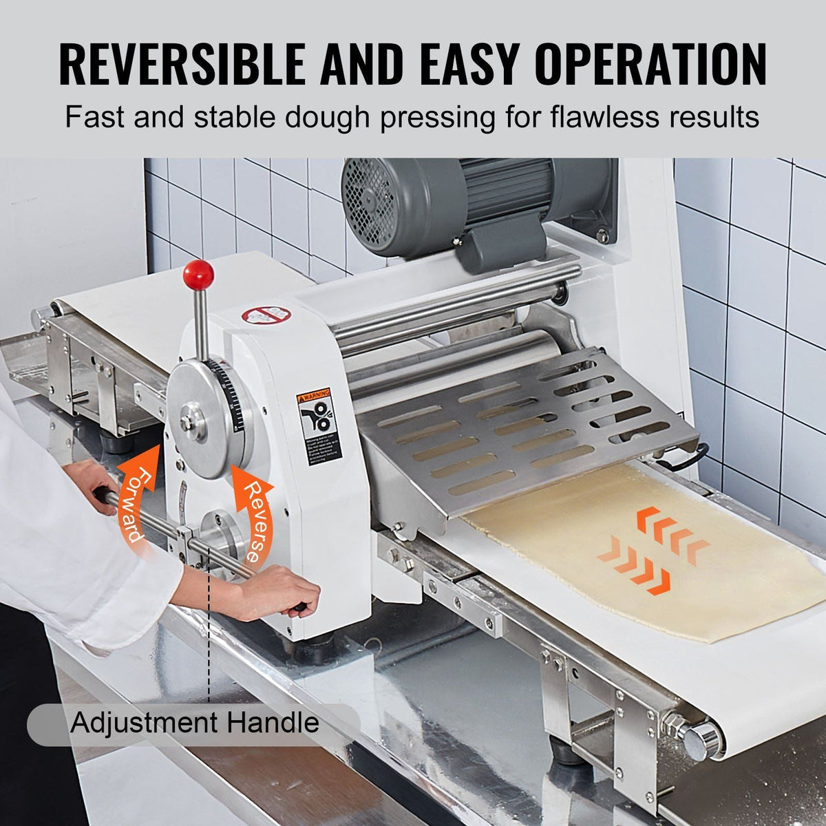 19.7" Commercial Electric Dough Sheeter, Dough Roller Pastry Press Machine for Bakeries & Restaurants, DOBA-DS197