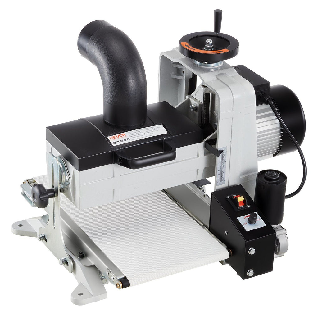 10" Benchtop Drum Sander, 1HP Dual Motor with Variable Speed Conveyor & Dust Port, VEVOR, DOBA-DS101