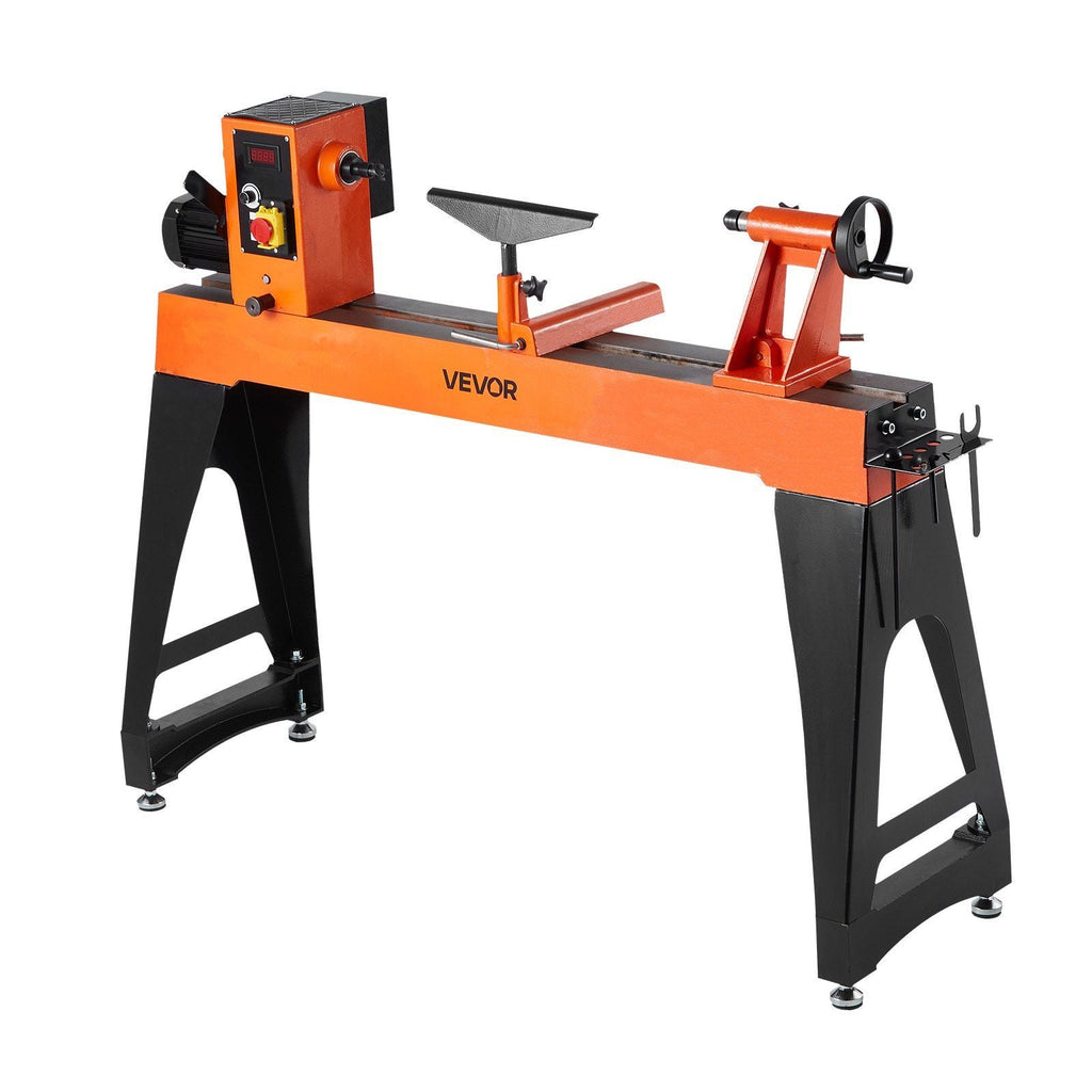 2 HP Woodworking Lathe with Variable Speed 0–3200 RPM, VEVOR, DOBA-LT1840