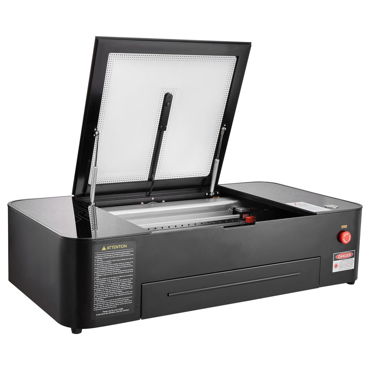 55W CO2 Laser Engraver, 20 x 12 in, Desktop CO2 Laser Engraver and Cutter Machine with 16MP Camera, Water Pump, Rotary Axis, Compatible with LightBurn CorelDRAW RDWorks, for Wood Acrylic Glass