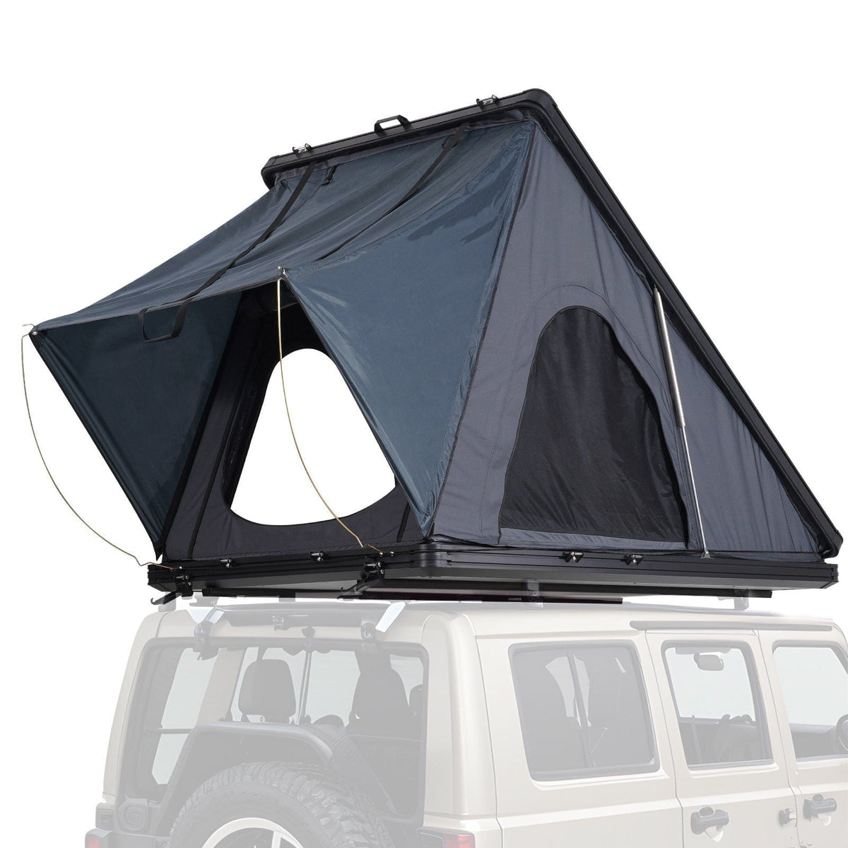 Hard Shell Rooftop Tent 2–3 Person with Ladder, Aluminum Shell Waterproof Tent for SUV & Truck, VEVOR, DOBA-RTT23AL