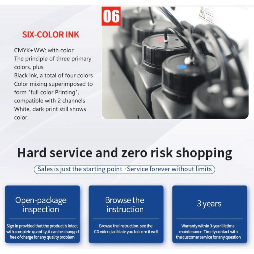 A4 UV Flatbed Printer with Infrared Height Sensor & 6-Color Ink System, DOBA-UVPA4