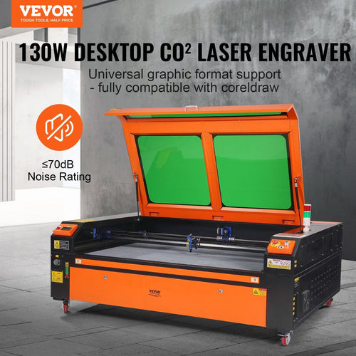 130W CO2 Laser Engraver 35" x 55" with Ruida DSP & Air Assist, VEVOR, DOBA-LE130
