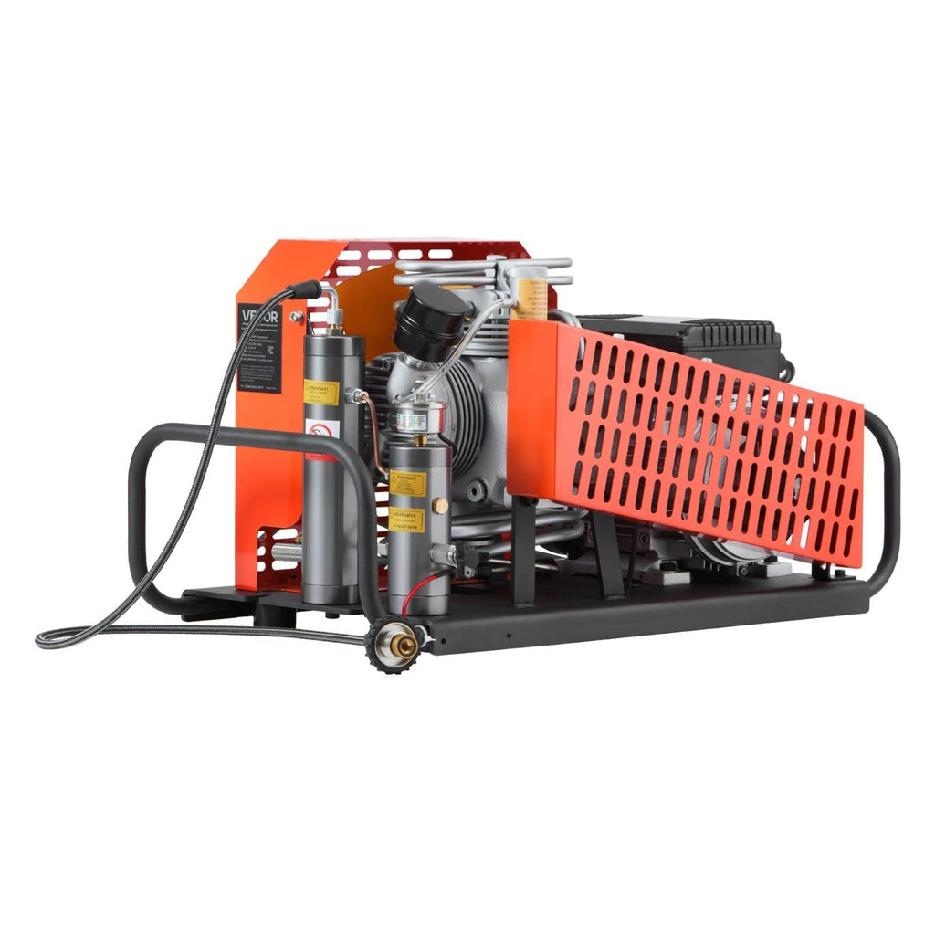 4500 PSI (30 MPa) PCP Air Compressor, 60 L/min Four-Cylinder, Auto Stop with Fan Cooling System, for Scuba Tanks & Paintball, DOBA-PCP4500