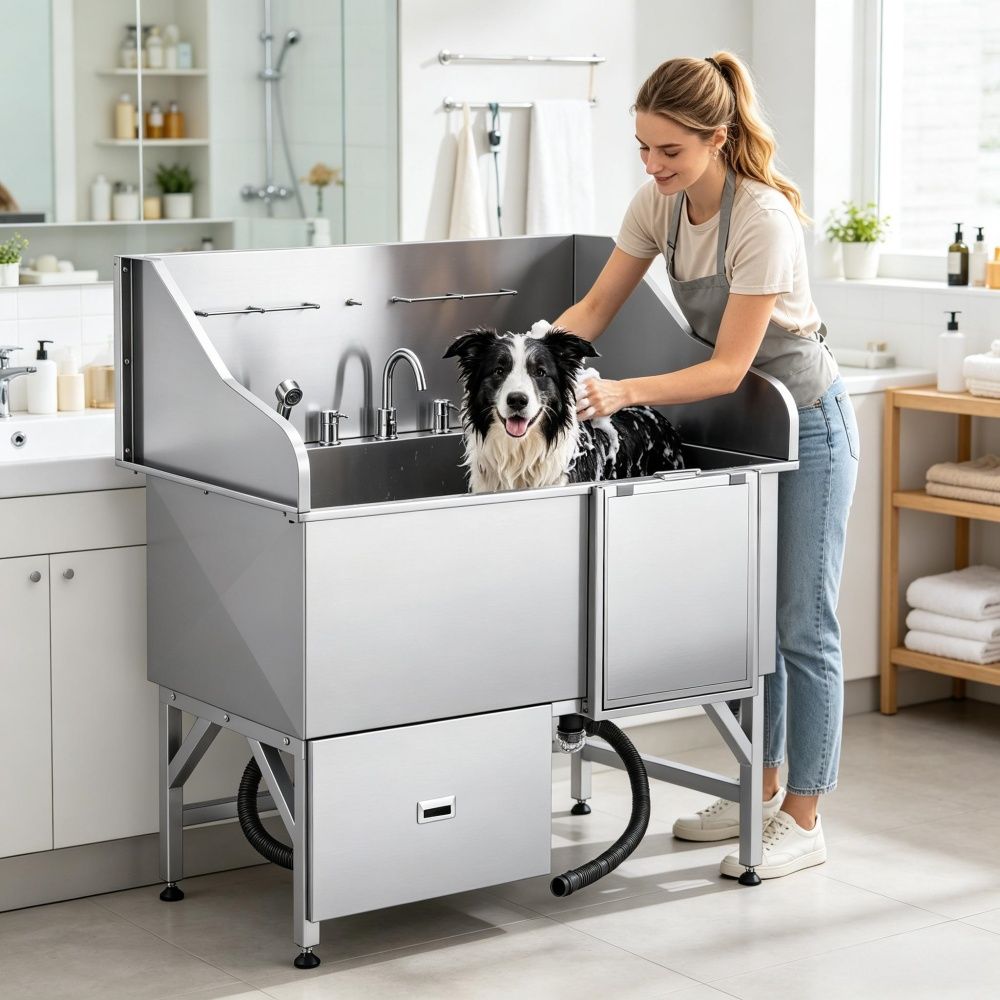 Stainless Steel Dog Washing Station