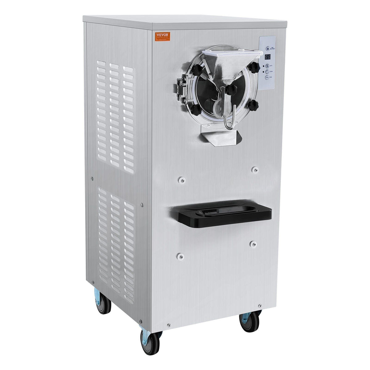 20–25L/H Commercial Ice Cream Machine, 2400W Hard Serve Maker, 8L Stainless Steel Cylinder with Adjustable Hardness & Auto Clean, DOBA-IC25
