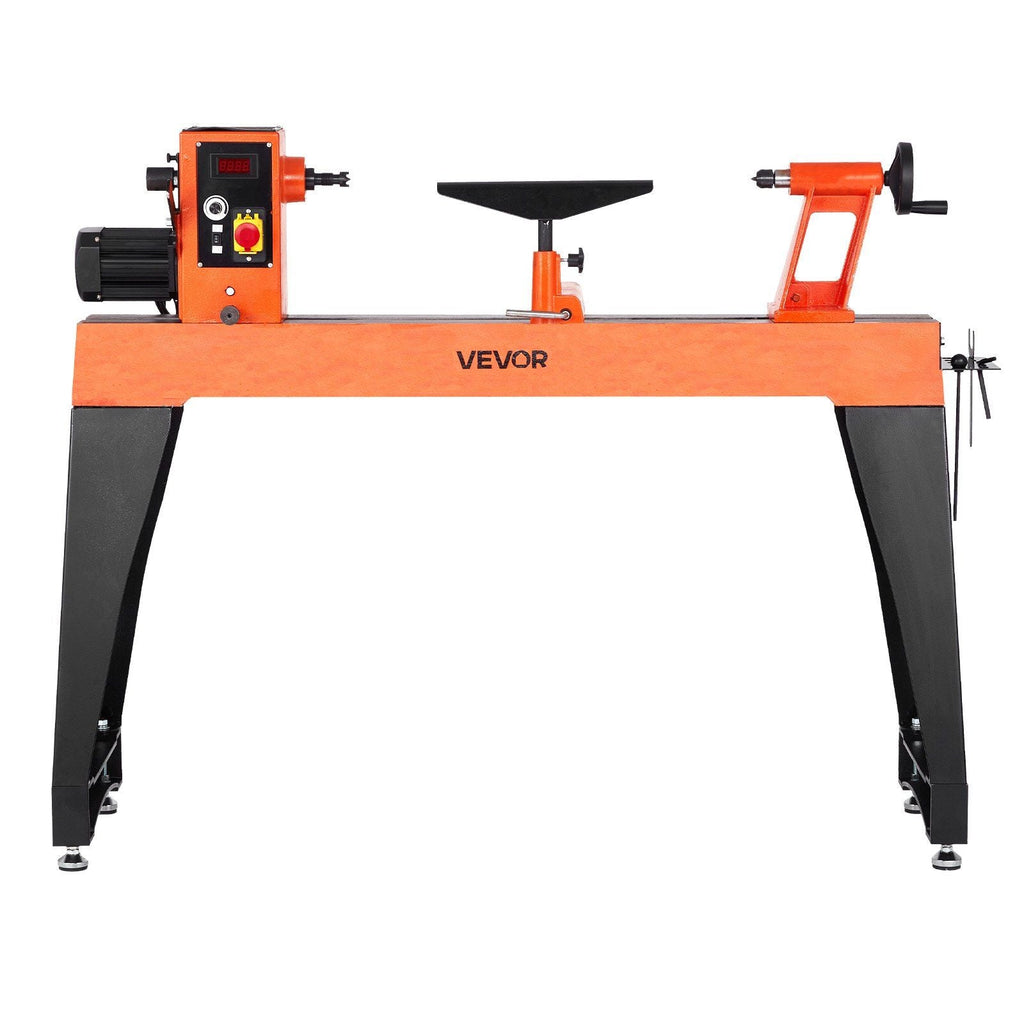 2 HP Woodworking Lathe with Variable Speed 0–3200 RPM, VEVOR, DOBA-LT1840