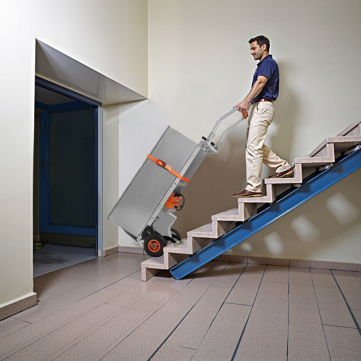 Electric Stair Climbing Dolly 440 lb Capacity with Rechargeable Battery, VEVOR, DOBA-ED440