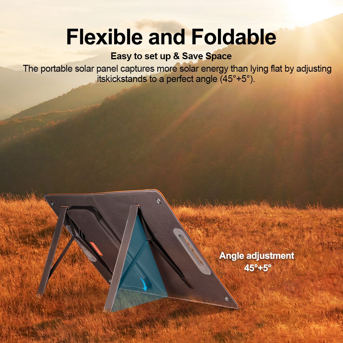 300W Portable Power Station with 60W Solar Panel, LiFePO4 Generator, FlashFish, DOBA-PS300