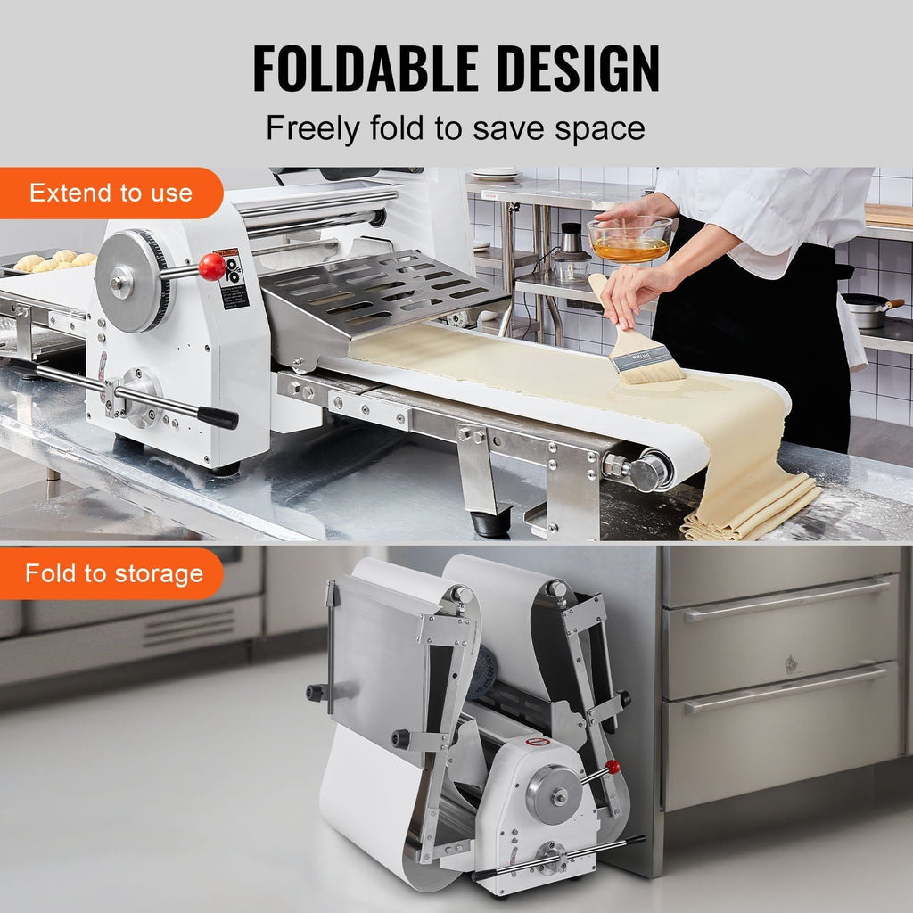 19.7" Commercial Electric Dough Sheeter, Dough Roller Pastry Press Machine for Bakeries & Restaurants, DOBA-DS197