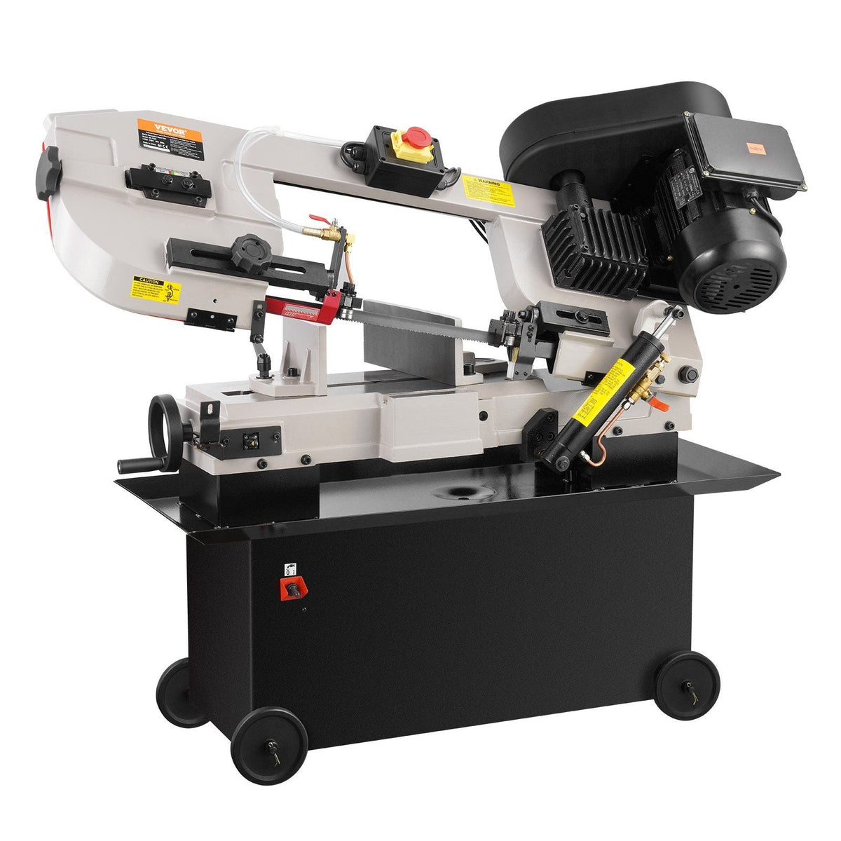 VEVOR Metal Horizontal Band Saw, 7 x 12 in Rectangular Cutting Capacity, 110/220V Metal Vertical Cutting Bandsaw with 1.1 kW Motor, 0-45° Angle Adjustment, Variable Speed, for Metal, Wood, and Plastic