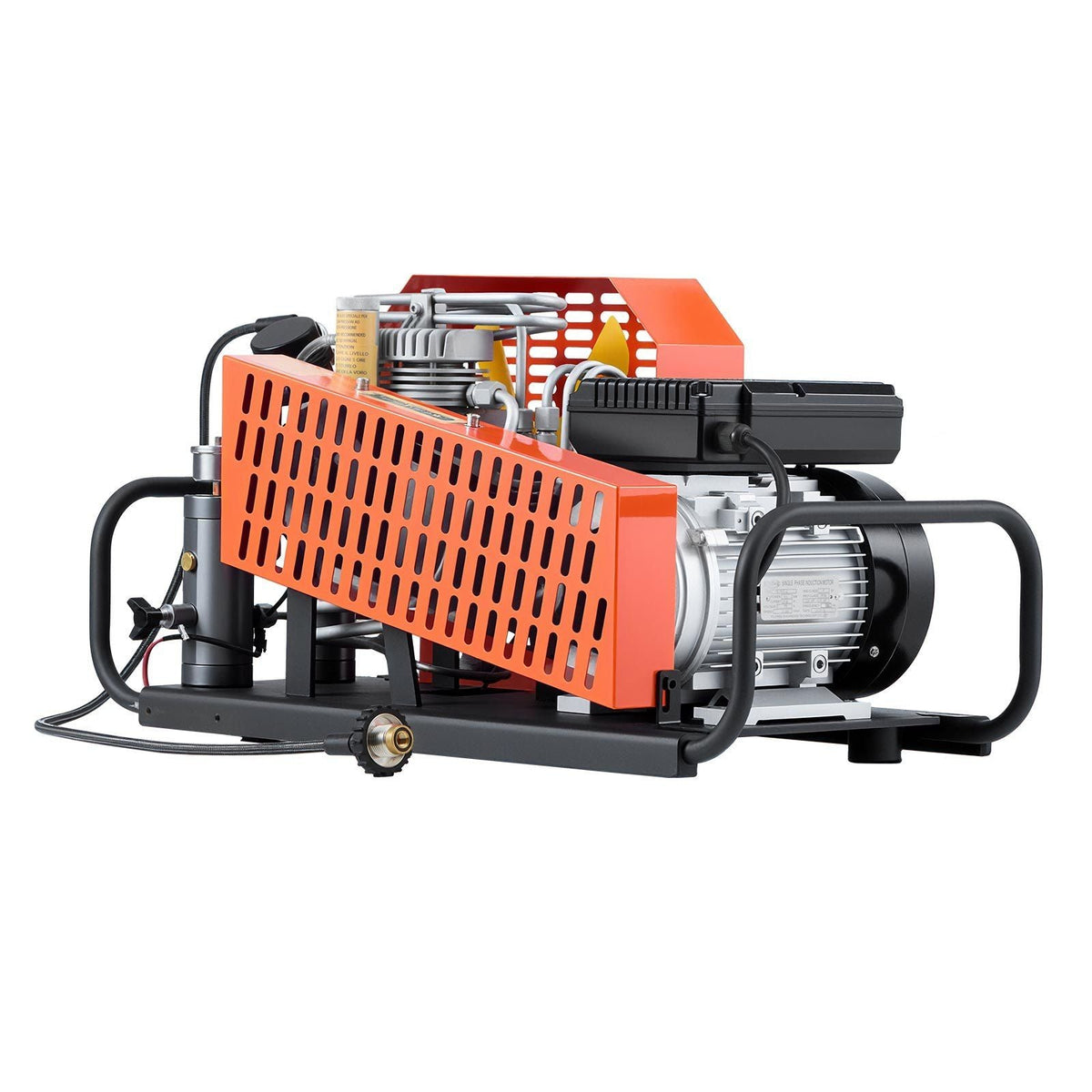 4500 PSI (30 MPa) PCP Air Compressor, 60 L/min Four-Cylinder, Auto Stop with Fan Cooling System, for Scuba Tanks & Paintball, DOBA-PCP4500