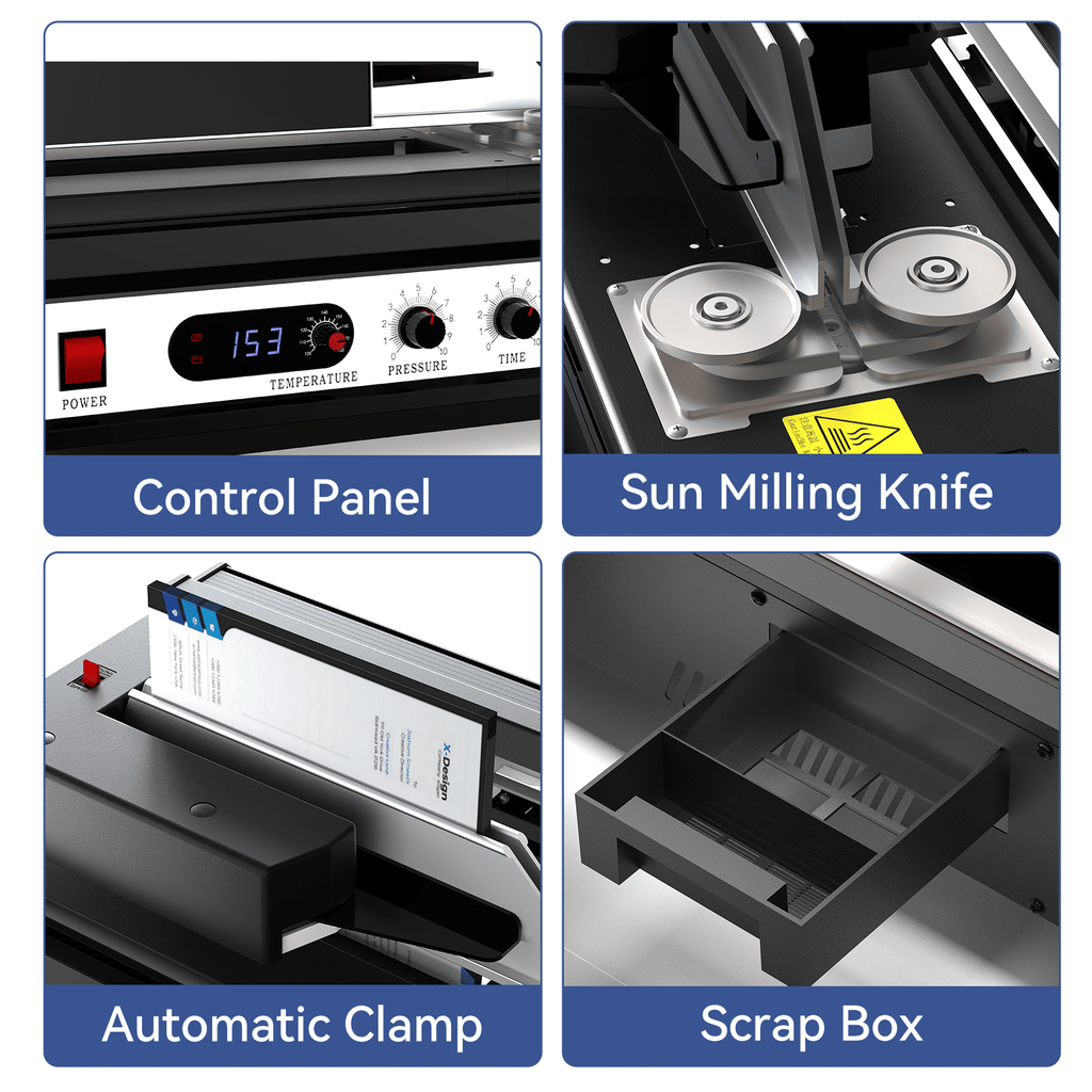 A4 Size Book Binding Machine, Wireless Auto Hot Melt Glue, Max binding Thickness 40mm, DOBA-BBM40