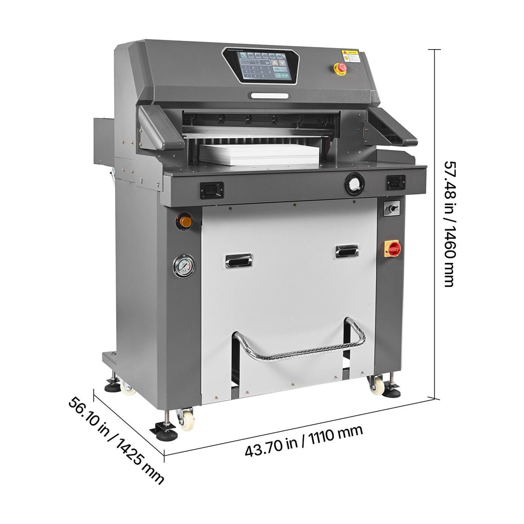 Electric Paper Cutter, Metal Hydraulic Paper Cutter Machine, 26 inch Cutting Width, 3.94 inch Cutting Thickness, Large Size Electric Guillotine Trimmer with Infrared Function and Spare Blade