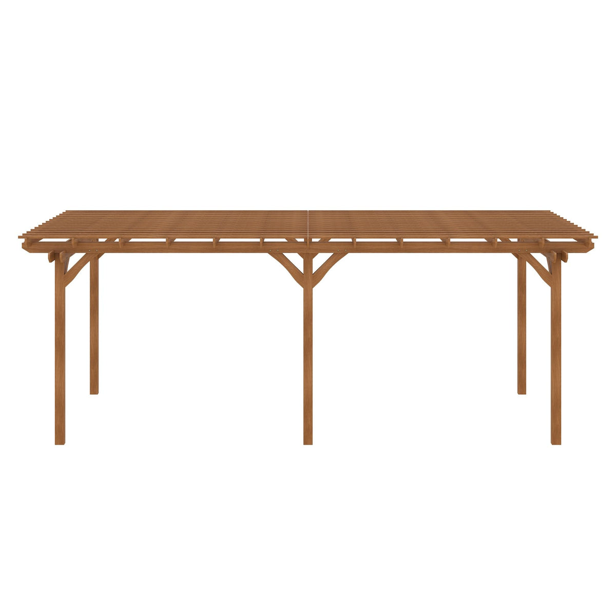 20' x 12' Wooden Pergola Gazebo with Grape Trellis Design for Garden & Patio, DOBA-WPG2012