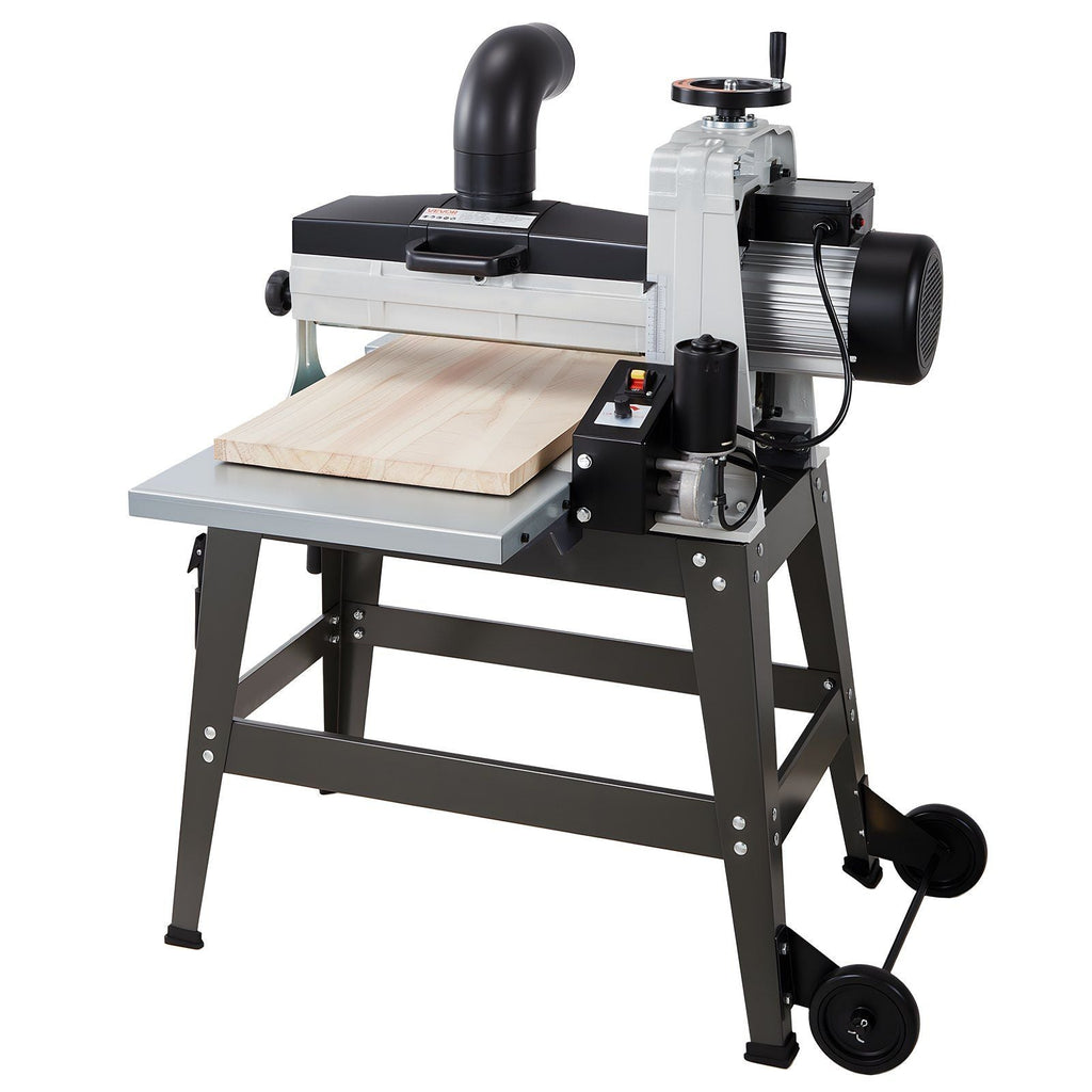 16" Drum Sander with Stand & Extension Tables, 1.5HP Variable Speed Dual Motor, VEVOR, DOBA-DS1615HP
