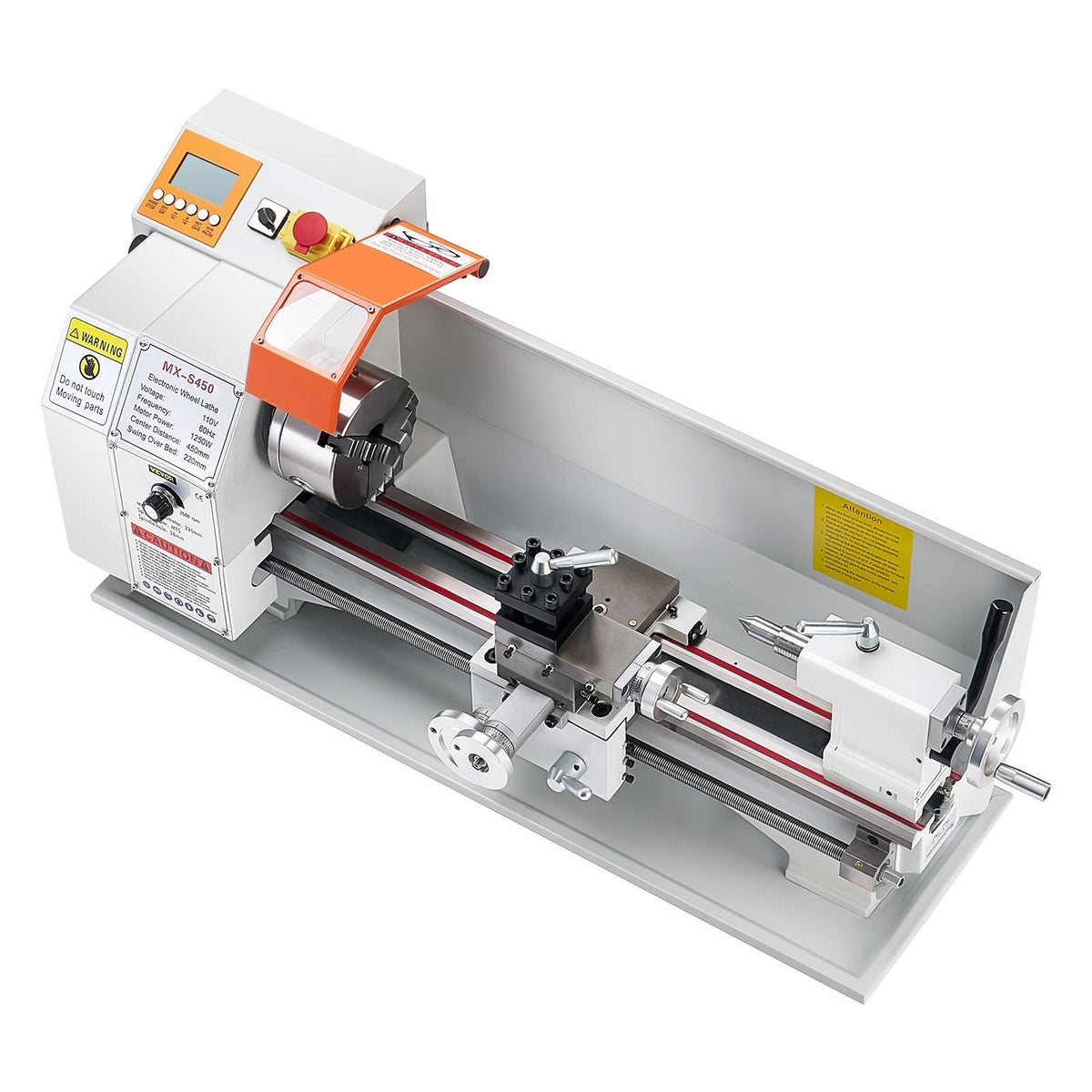 8.7" x 18" Metal Lathe Machine, 1250W Brushless Motor, 0–2500 RPM Variable Speed, Automatic Feed Bench Lathe, DOBA-ML8718