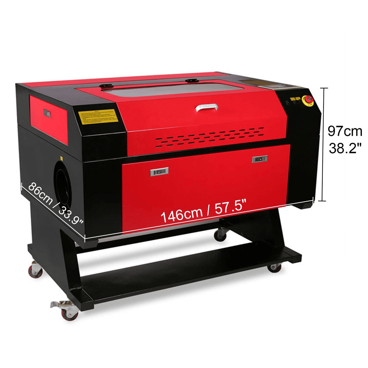 60W CO2 Laser Engraver 20" x 28" with Ruida DSP & Honeycomb Bed, DOBA-LC60