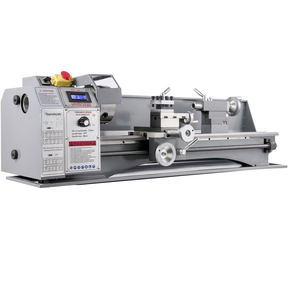 Mini Metal Lathe 8.7" x 29.5" 1100W Variable Speed 110V with Metal Gears, DOBA-ML8729
