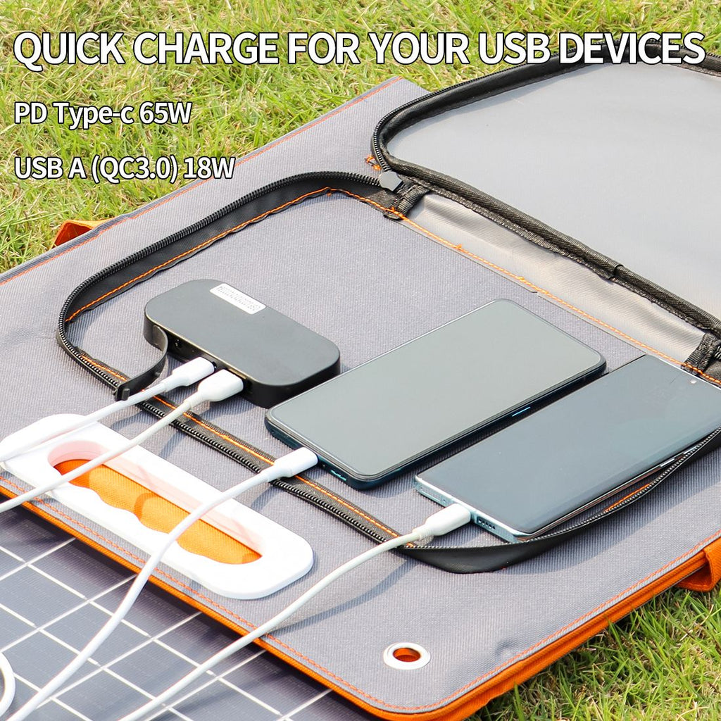 200W Portable Power Station 166Wh with 60W Solar Panel, FlashFish, DOBA-PS200W