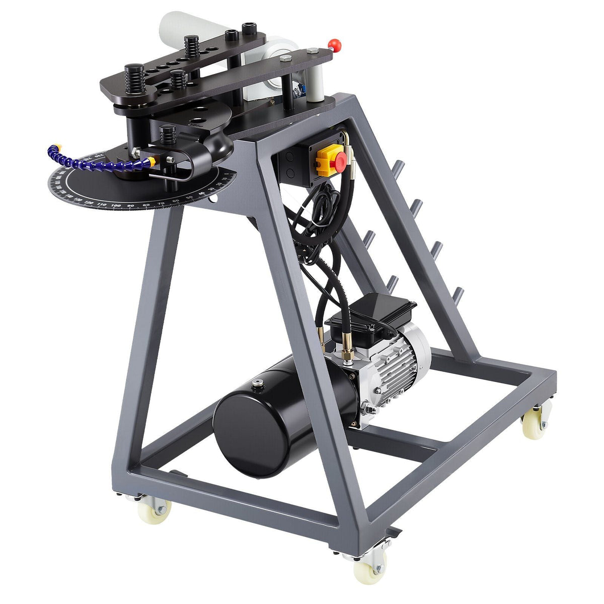 750W Electric Tube Bending Machine, Hydraulic Pipe Bender with 6L Cylinder, Heavy-Duty Tubing Forming Tool, DOBA-TB750
