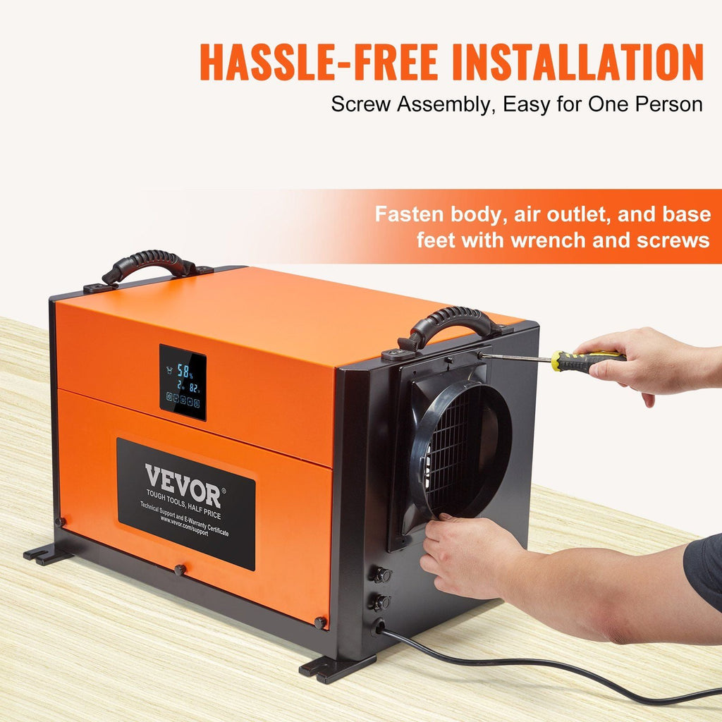 190 Pints Commercial Dehumidifier with Drain Hose, CSA Listed, VEVOR, DOBA-DH190