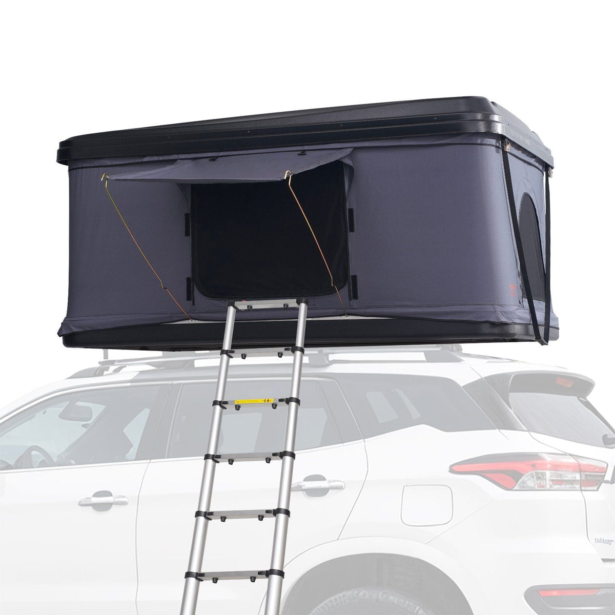 Hard Shell Rooftop Tent 2–3 Person with Ladder, ABS Shell Waterproof Camping Tent for SUV & Truck, VEVOR, DOBA-RTT23ABS