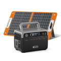 300W Portable Power Station with 60W Solar Panel, LiFePO4 Generator, FlashFish, DOBA-PS300