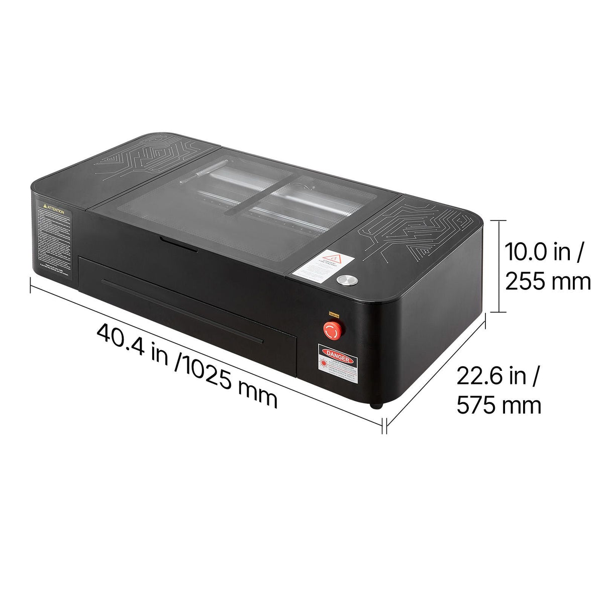 55W CO2 Laser Engraver, 20 x 12 in, Desktop CO2 Laser Engraver and Cutter Machine with 16MP Camera, Water Pump, Rotary Axis, Compatible with LightBurn CorelDRAW RDWorks, for Wood Acrylic Glass