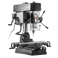 15.875-Inch Mill Drill Machine, 2 HP, Benchtop Milling Drill Press, 150-2560 RPM Adjustable Speed, with Rotating Vise, Laser and Work Light, Milling Drilling Machine, for Woodworking Light Metal