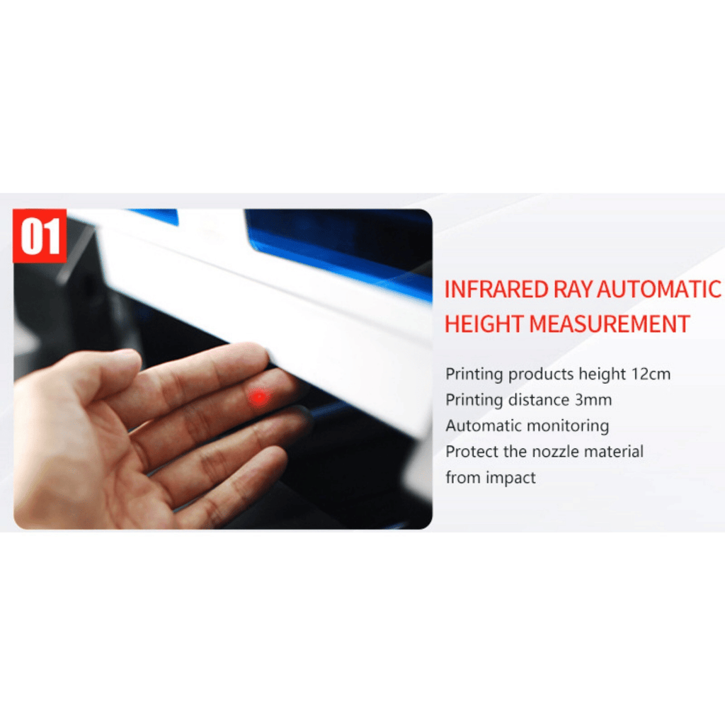 A4 UV Flatbed Printer with Infrared Height Sensor & 6-Color Ink System, DOBA-UVPA4